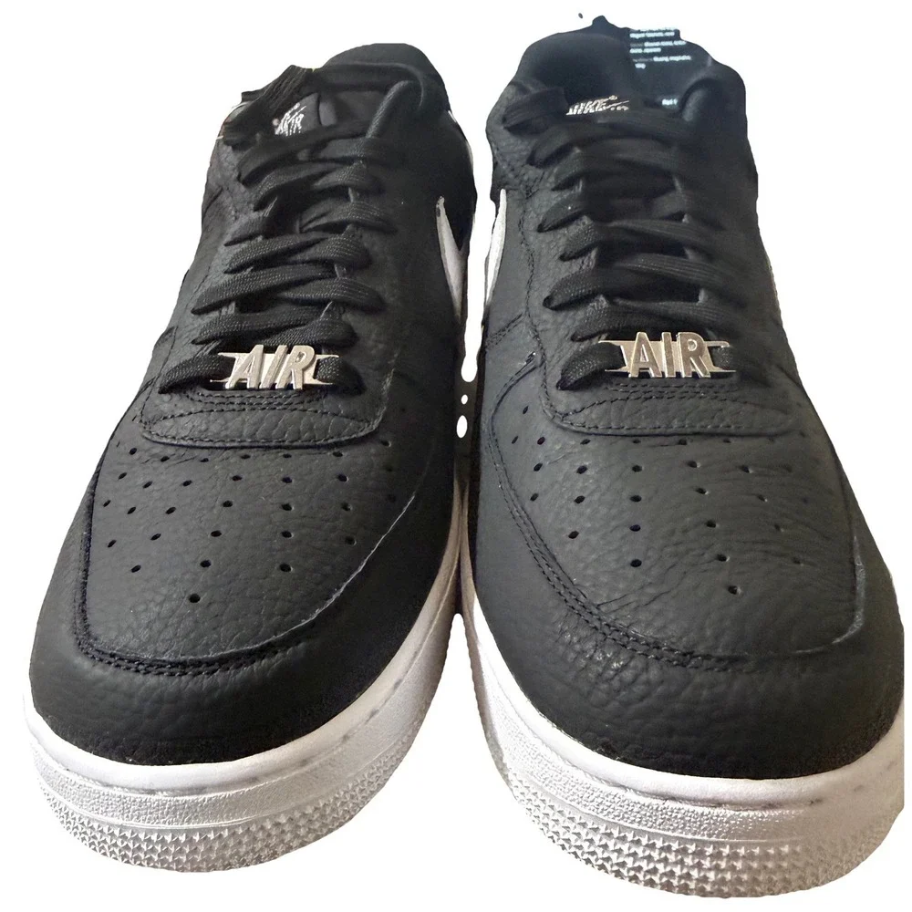 Nike Air Force 1 '07 Premium Zip Swoosh Black Sliver | CW6558 001 Men Size 14
